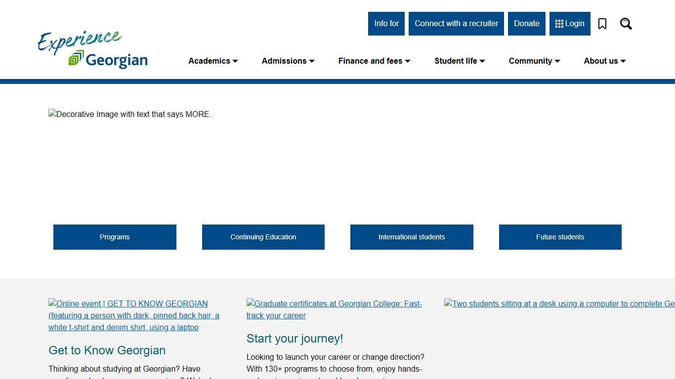 Georgian College - Experience MORE.